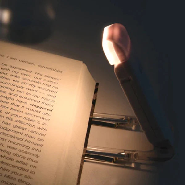 Pompotops Mini Three-touch Rechargeable Book Lamp锛孋lip Light